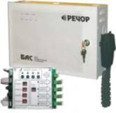 БАС-4 центральный блок системы РЕЧОР, мощность 50Вт, до 4 программируемых сообщений, микрофон-тангента, резервный аккумулятор, 4 зоны коммутации.