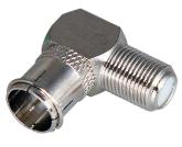 BNC Переход штекер F - гнездо F угловой 